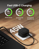 Belkin Boost Charge 45W USB C UK Wall Charger with USB C to C Cable Black - WCA013my1MBK-B6