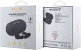 Guess 4G Metal Logo True Wireless Earbuds with Charging Case Black - GUTWSP4EGK