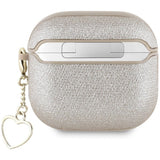 Guess Metallic Script Charm Case for AirPods 4 Gold - GUA4PGMCSD