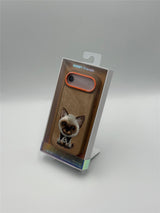Nimmy Big Eye Cute Pet Siamese Cat Case with MagSafe for iPhone 17 Air 6.5" Brown Orange - N-XDY-IP17-AIR-026