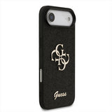 Guess PU Fixed Glitter Big 4G Metal Logo Case for iPhone 17 Air 6.5" Black - GUHCP17MHG4SGK