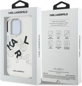 Karl Lagerfeld IML Sketched Graphic Case for iPhone 16 Pro Max 6.9" Clear - KLHCP16XHMLGFCH