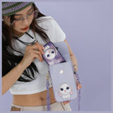 Nimmy Big Eyed Pet 2.0 Rabbit Phone Bag Purple - N-XDY-SJB-08