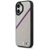 BMW M Tricolor Metal Logo Case with MagSafe for Case for iPhone 17 6.3" Grey - BMHMP17S25PCSPEG