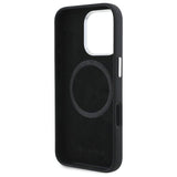 Mercedes Benz Silicone Vertical Tonal Stripes Case with MagSafe for iPhone 16 Pro Max 6.9" Black - MEHMP16X23SUVSK