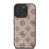 Guess Peony Script Logo Case with MagSafe for iPhone 16 Pro Max 6.9" Brown - GUHMP16XPGPYSW