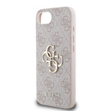 Guess PU 4G Metal Big Logo Case for iPhone 16e 6.1" Pink - GUHCPSE44GMGPI