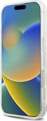 Karl Lagerfeld IML Rhinestones Karl Head Hardcase for iPhone 16 Pro 6.3" Clear - KLHCP16LHKHDCELT