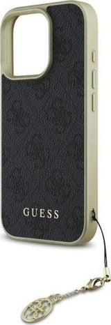 Guess 4G Charms Collection Case for iPhone 16 Pro 6.3" Black - GUHCP16LGF4GGR