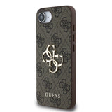 Guess PU 4G Metal Big Logo Case for iPhone 16e 6.1" Brown - GUHCPSE44GMGBR
