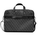Guess 4G Triangle Logo Laptop Bag 16" Black Saffiano - GUCB15P4TK