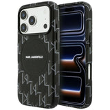 Karl Lagerfeld Monogram Logo Case with MagSafe for iPhone 17 Pro 6.3" Black - KLHMP17L5PGKLMCK