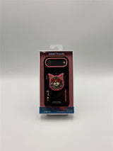 Nimmy Glasses Cool Cat Face Case with Detachable MagSafe Grip Stand for iPhone 17 Air 6.5" Black Pink - N-YJKM-CXZJ-IP17-AIR-018