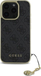 Guess 4G Charms Collection Case for iPhone 16 Pro 6.3" Black - GUHCP16LGF4GGR