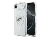 Karl Lagerfeld IML Karl & Choupette Head Metal Frame Case with MagSafe for iPhone 17 Air 6.5" Clear - KLHMP17MHLSKCH