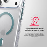 Tech21 Evo Crystal Case with MagSafe for iPhone 17/18 Pro Max 6.9" Clear Emerald Dust - T21-11704