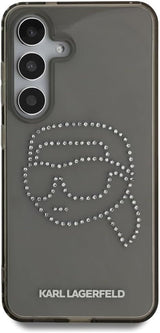 Karl Lagerfeld Rhinestones Karl Head Logo Case for Samsung Galaxy S25 6.2" Black - KLHCS25SHKHDCELK