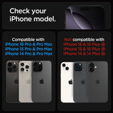 Spigen Optik Pro Glastr EZ Fit Camera Protector 2 Pack for iPhone 16 Pro 6.3" and Pro Max 6.9" Black - AGL05217