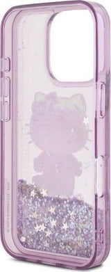 Hello Kitty Liquid Glitter 50th Anniversary Party Case for iPhone 16 Pro 6.3" Purple - HKHCP16LL50PPU