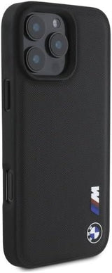 BMW Smooth Rubber Logo Case for iPhone 16 Pro Max 6.9" Black - BMHCP16X23PUSRK