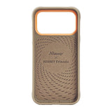 Nimmy Glasses Cool Dog Face Case with Detachable MagSafe Grip Stand for iPhone 17 Pro 6.3" Brown Orange - N-YJKM-CXZJ-IP17-PRO-012