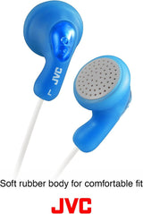JVC Gumy Wired 3.5mm In Ear Stereo Headphones Raspberry Red - HA-F14-RN-U