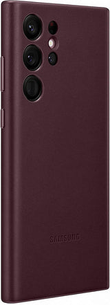 Samsung Galaxy S22 Ultra Leather Cover Burgundy - EF-VS908LEEGWW