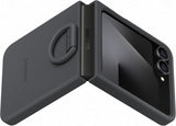 Samsung Galaxy Z Flip 6/7 FE 6.7" Silicone Case with Ring Black - EF-PF741TBEGWW