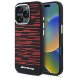 Mercedes Benz AMG Silicone Graphics Case with MagSafe for iPhone 16 Pro 6.3" Black & Red - AMHMP16L24SSRRK