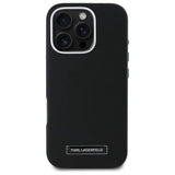 Karl Lagerfeld FW Metal Plate Case with MagSafe for iPhone 16 Pro Max 6.9" Black - KLHMP16XPGMSRPK