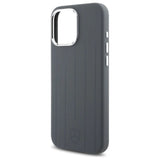 Mercedes Benz Silicone Vertical Tonal Stripes Case with MagSafe for iPhone 16 Pro Max 6.9" Grey - MEHMP16X23SUVSA