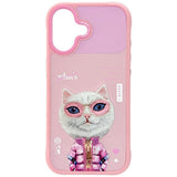 Nimmy Cool & Cute 2.0 White Rich & Beauty Cat Case with MagSafe for iPhone 17 6.3" Pink - N-KMLL-IP17-04