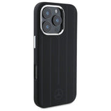 Mercedes Benz Silicone Vertical Tonal Stripes Case with MagSafe for iPhone 16 Pro Max 6.9" Black - MEHMP16X23SUVSK