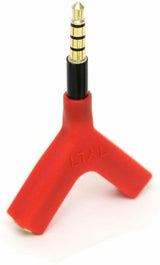 Tylt Y-Split 3.5mm Red Headphone Headset Splitter SPL-3.5M2FRD-T