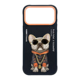Nimmy Glasses Cool Dog Case with MagSafe for iPhone 17 Pro 6.3" Black Orange - N-YJ-IP17-PRO-01