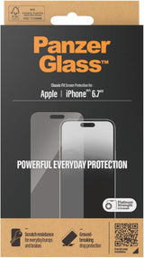 Panzer Glass Classic Fit Screen Protection for iPhone 15 Plus 6.7" - 2807