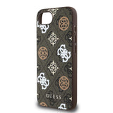 Guess PU 4G Peony Case with MagSafe for iPhone 16e Brown - GUHMPSE4P4PWPW