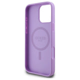 Guess Saffiano Peony Classic Logo Case with MagSafe for iPhone 16 Pro Max 6.9" Purple - GUHMP16XPSAPSMEU