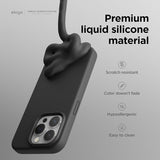 BMW Signature Liquid Silicone Case for iphone 15 Pro Max 6.7" Black - BMHMP15XSILBK2