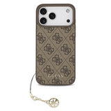 Guess 4G Charms Case for iPhone 17 Pro Max 6.9" Tone on Tone Brown - GUHMP17XGF4GCW