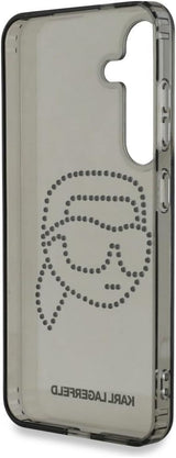 Karl Lagerfeld Rhinestones Karl Head Logo Case for Samsung Galaxy S25 6.2" Black - KLHCS25SHKHDCELK
