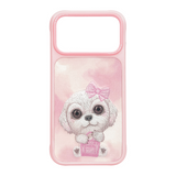 Nimmy Big Eye Cute Pet Bischon Fraise Dog Case with MagSafe for iPhone 17 Pro Max 6.9" Pink - N-XDY-IP17-PRO-MAX-02-A