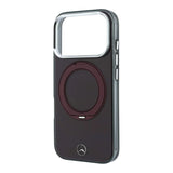 Mercedes Iconic Logo Case with 360 MagSafe Ring Stand for iPhone 17/18 Pro 6.3" Burgundy - MEHMP18L25HRSILR