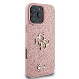 Guess Fixed Glitter Big 4G Logo Case for iPhone 16 Pro 6.3" Pink - GUHCP16LHG4SGP
