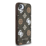 Guess PU 4G Peony Case with MagSafe for iPhone 16e Brown - GUHMPSE4P4PWPW
