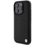 BMW Leather Hot Stamp Case for iPhone 16 Pro Max 6.9" Black - BMHCP16XSLLBK