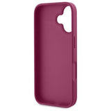 Guess Fixed Glitter Big 4G Case for iPhone 16 6.1" Purple - GUHCP16SHG4SGU