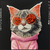 Nimmy Glasses Cool Cat Case with MagSafe for iPhone 17 6.3" Black Pink - N-YJ-IP17-018