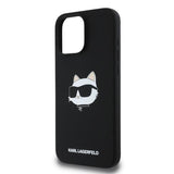 Karl Lagerfeld Liquid Silicone Choupette Head Case for iphone 16 Pro 6.3" Black - KLHMP16LSCHPPLK