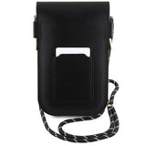Hello Kitty Leather Hiding Kitty Cord Universal Phone Bag Black - HKOWBPSCKEK